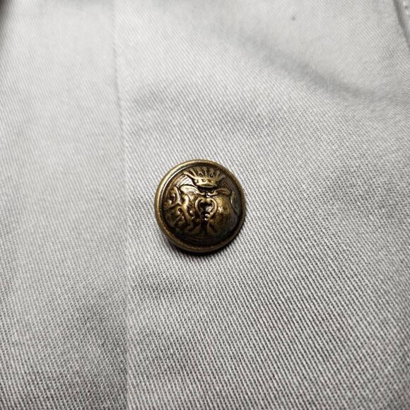 New Torrid Twill Chiffon Mix Military Peplum Jacket - Picture 11 of 12